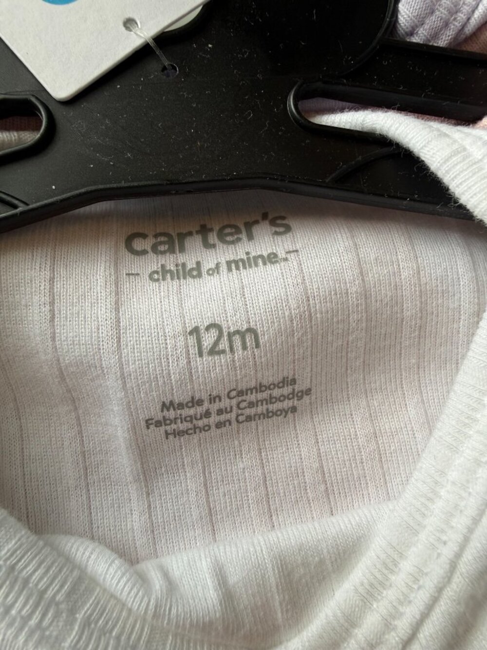 Carter’s Child of Mine 3-Pack Baby Bodysuits 12M NWT - Picture 3 of 5